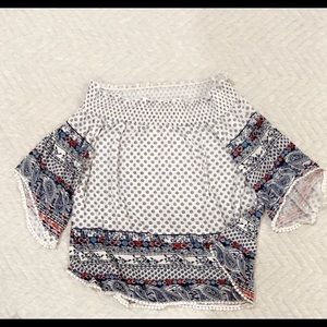 Boho off shoulder top